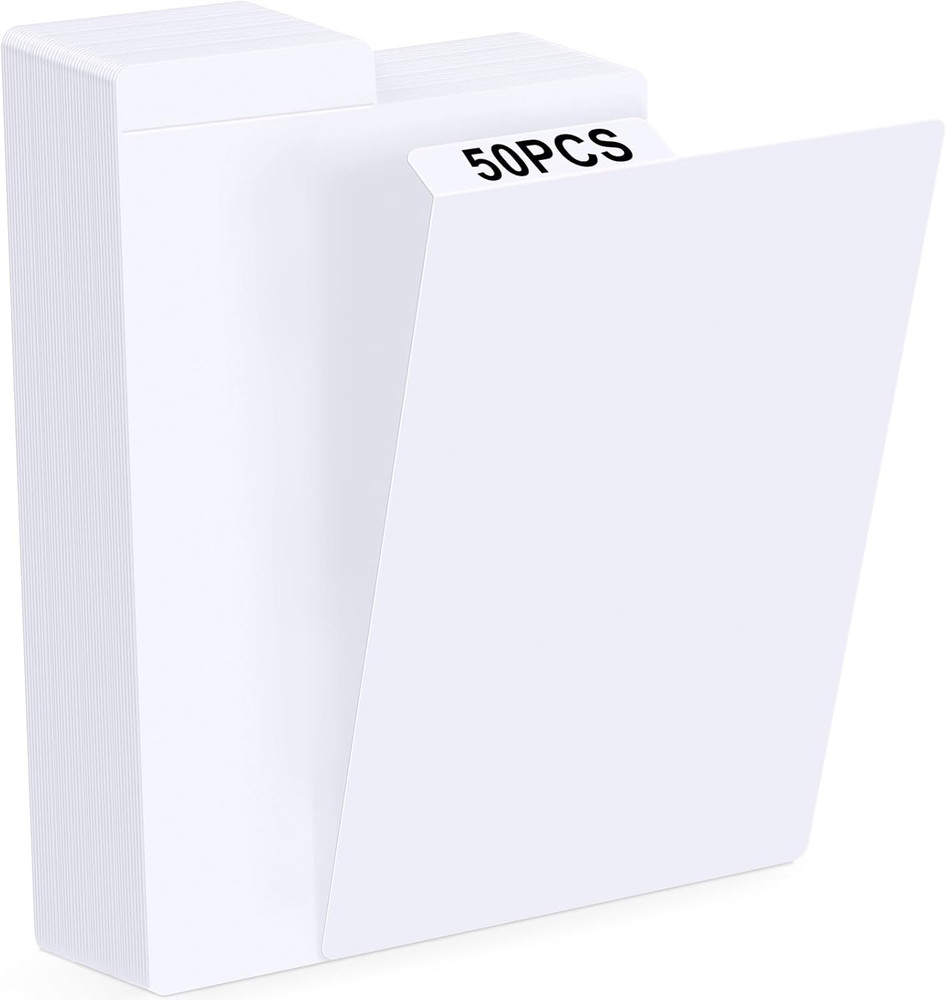 Comic Book Dividers 50-Pack Cardboard Dividers with Tabs for Storage Boxes