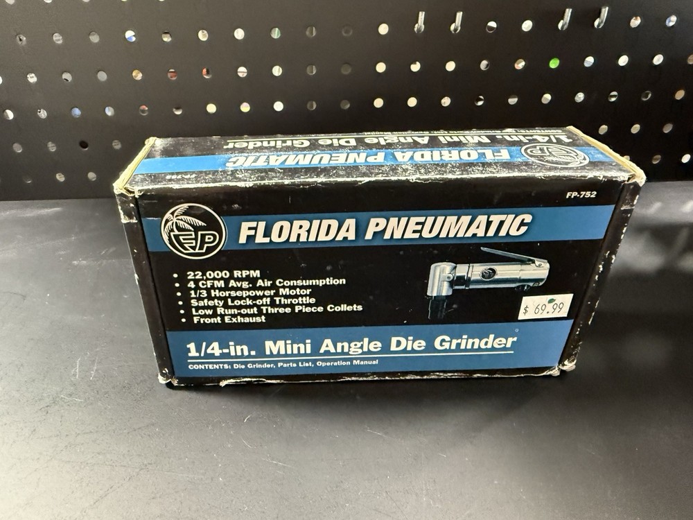 Florida Pneumatic FP-753 1/4" Mini Die Grinder