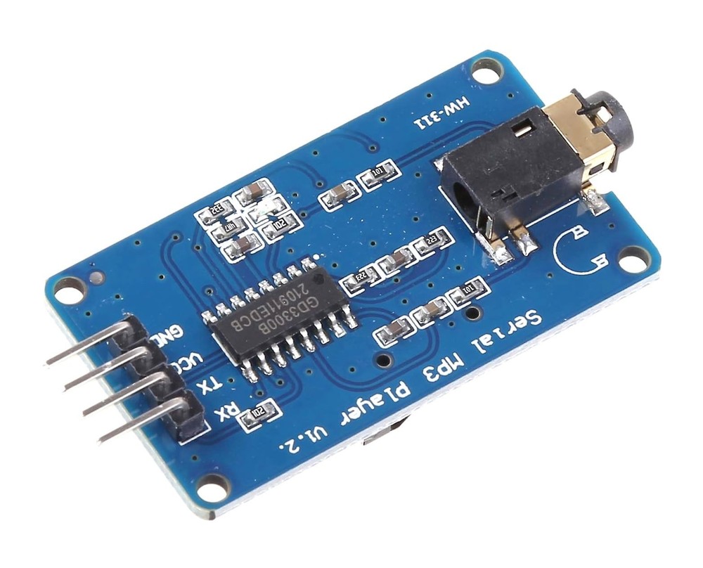 2 PCS MP3 Player Module for Arduino ESP32 ESP8266 Raspberry Pi Microcontroller