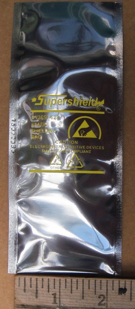 500 2x6" Open-Top Dou Yee Static Shield Bags