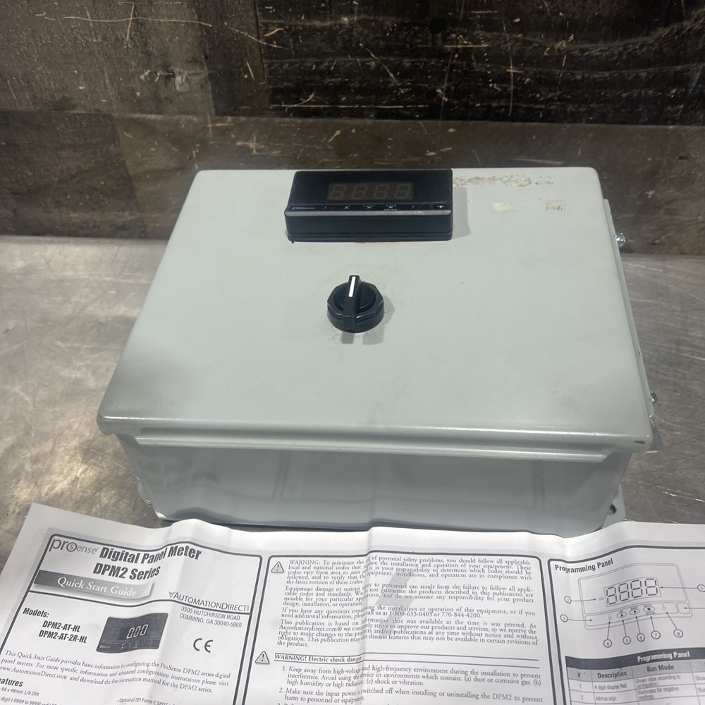 PROSENSE DPM2-AT-HL DIGITAL PANEL METER Enclosure Nos Surplus