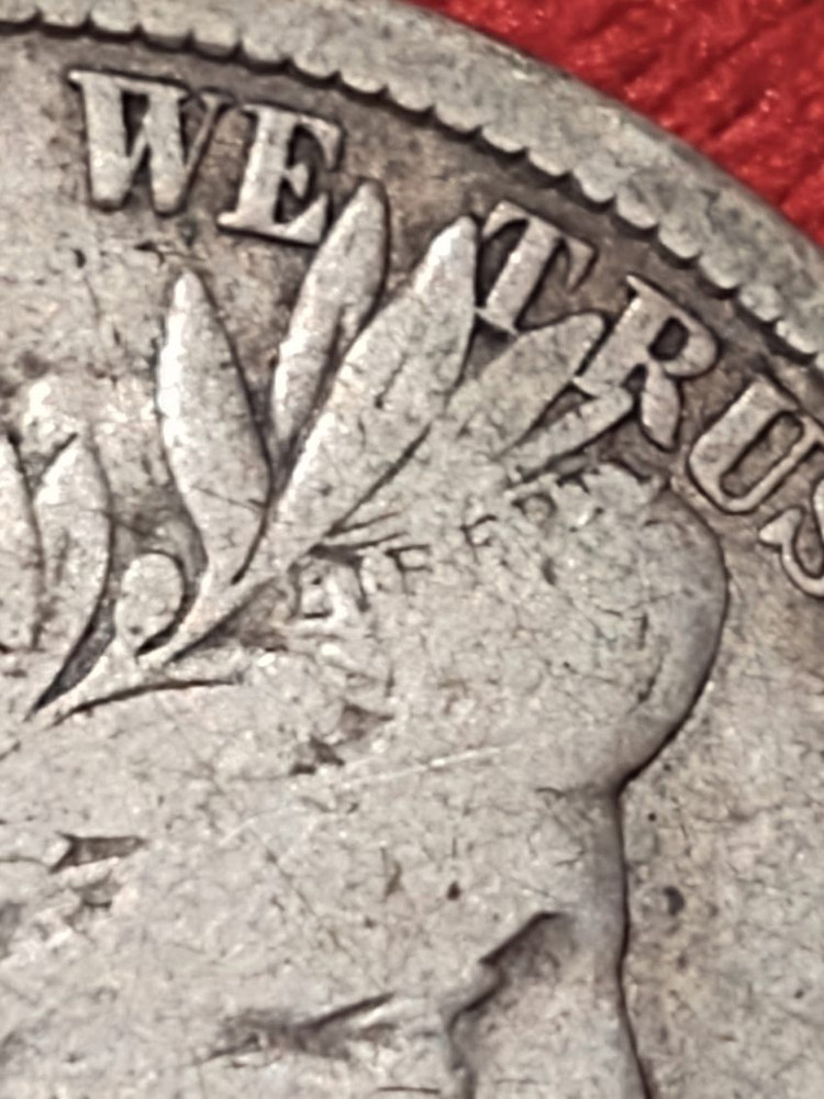 1905-S Barber Silver Half Dollar High Fine Partial LIBERTY