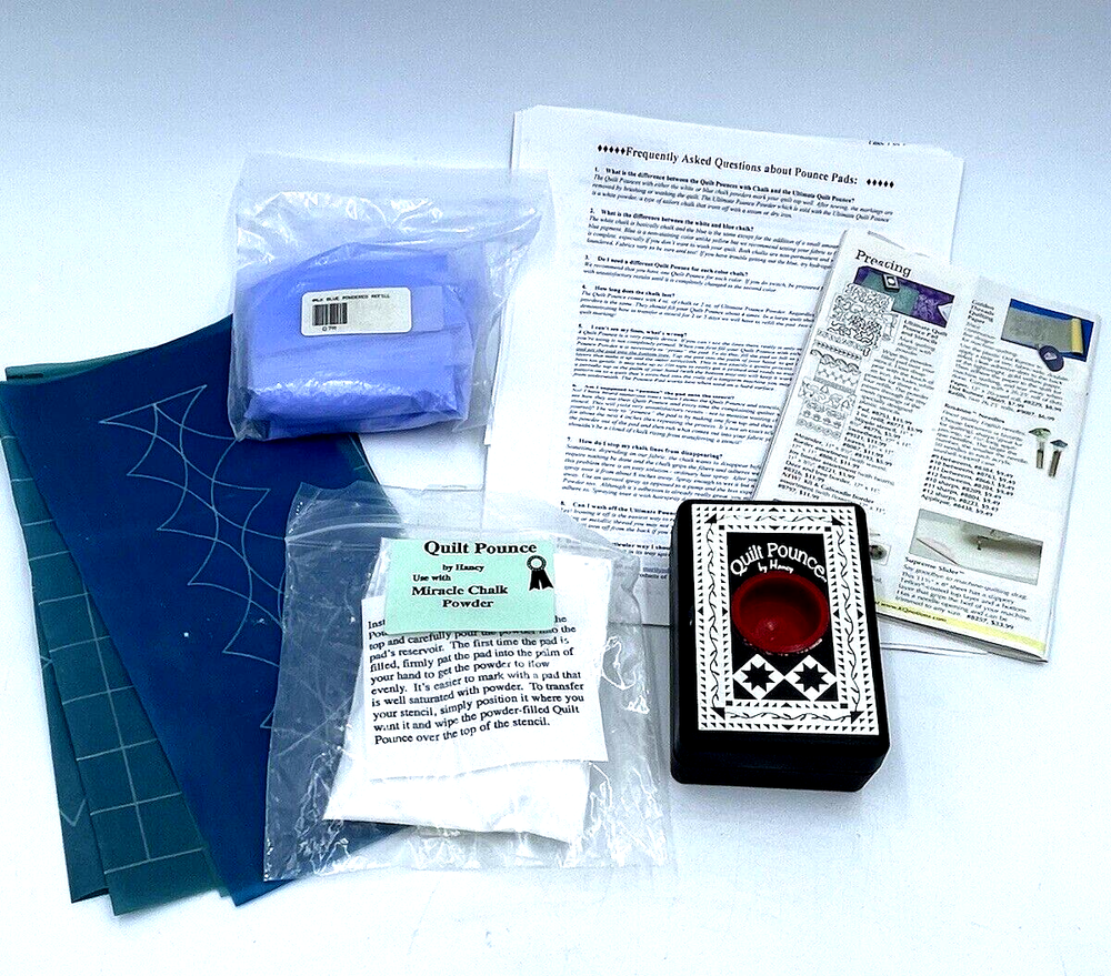 Quilt Pounce Chalk Quilt Kit Stencil Refills Info