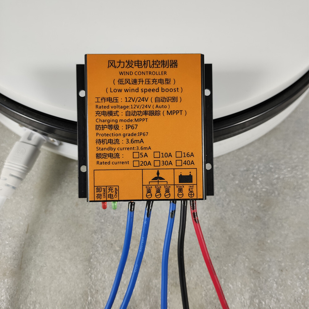 800W MPPT Wind Generator Charge Controller Battery Boost Regulator 12V 24V