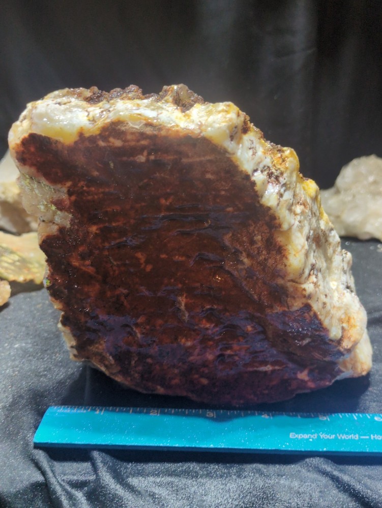 Graveyard Plume Agate w/ Dendric Specimen Natural Form (4lbs 12oz)