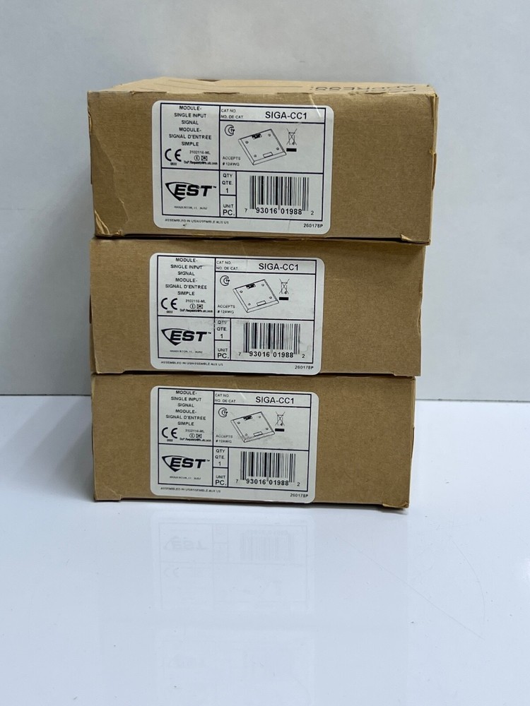 (LOT 3 PCS) EDWARDS EST SIGA-CC1 MODULE SINGLE INPUT