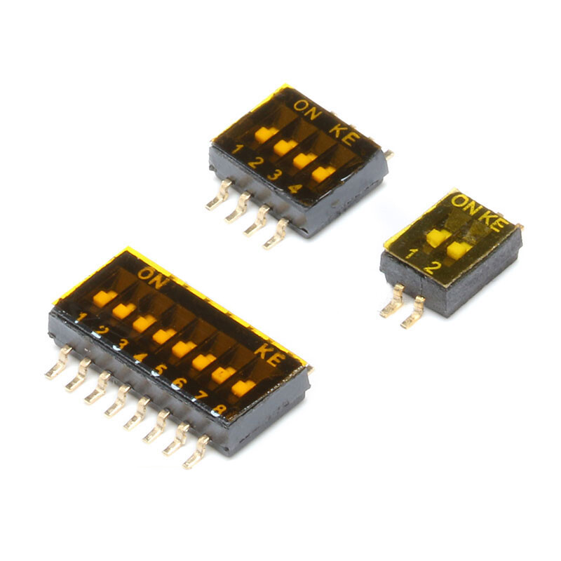 2 Way 4 Way 8 Way SPST SMD DIP DIL Toggle Switch 1.27mm Code Switch 1 TO 50Pcs