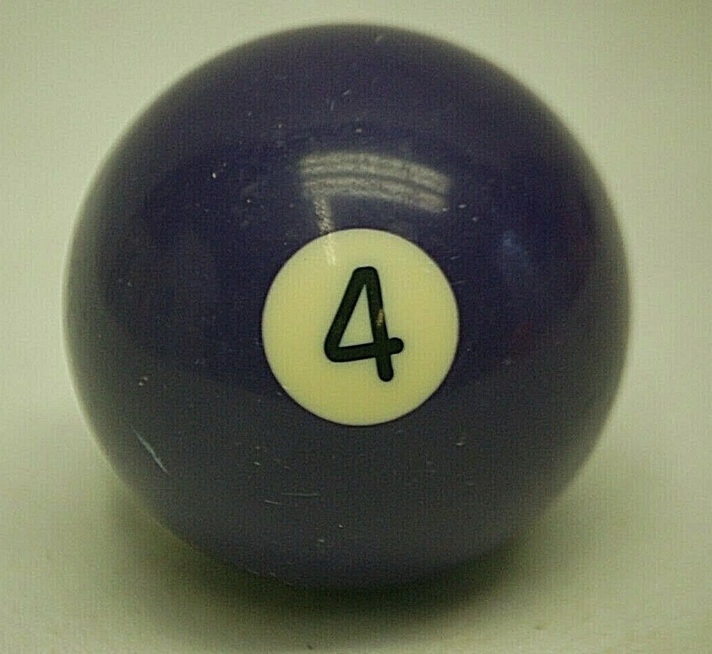 Pool Table Billiard Ball #4 Solid Violet Replacement Piece