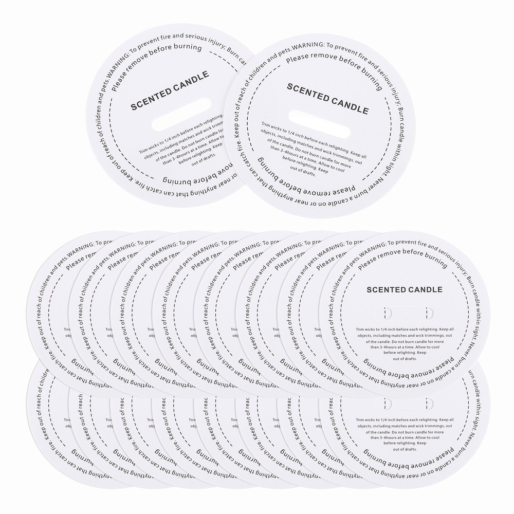 30 Pcs Candle Dust Covers, 6cm/2.4" Round White Candles Drip Protectors