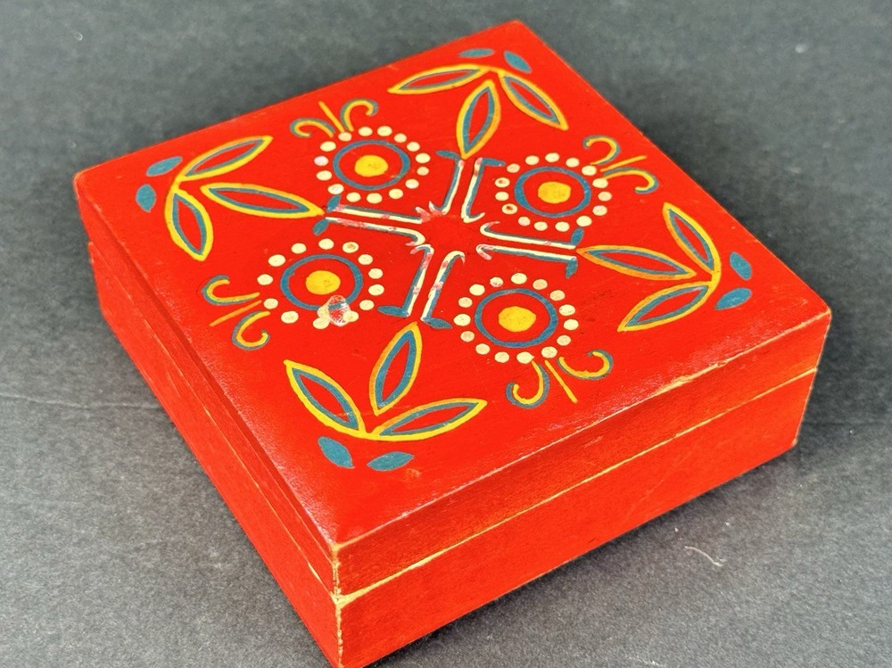 Hand Painted Decorative Trinket Box