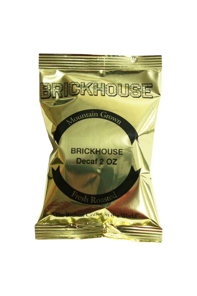 BRICKHOUSE Decaf Colombian Ground Coffee, 40 - 2 oz packets