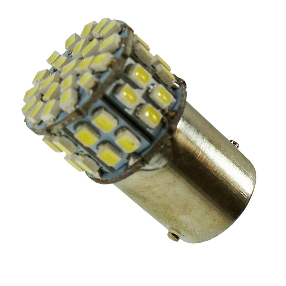 Replacement 1156 50 White LED Tail, Brake, Indicator Light Bulb x2