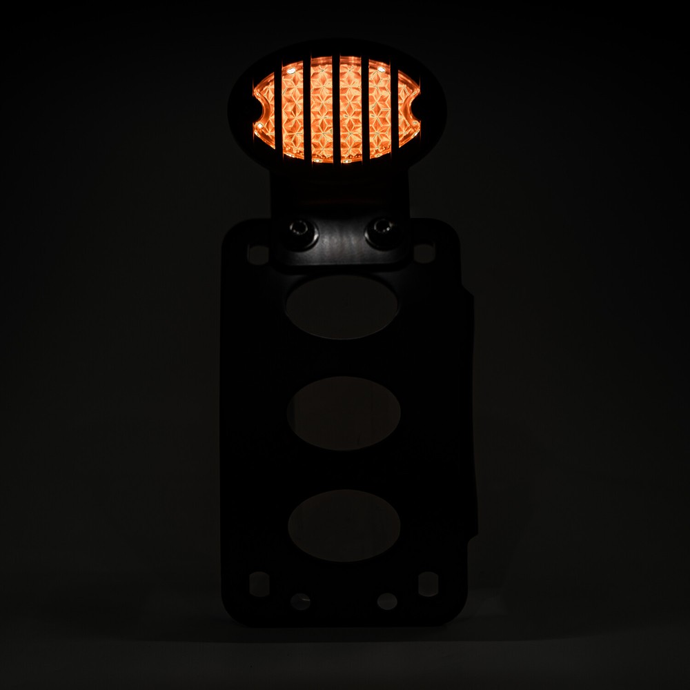 Motorcycle Side Mount License Plate Bracket Tail Light For Harley Chopper Bobber