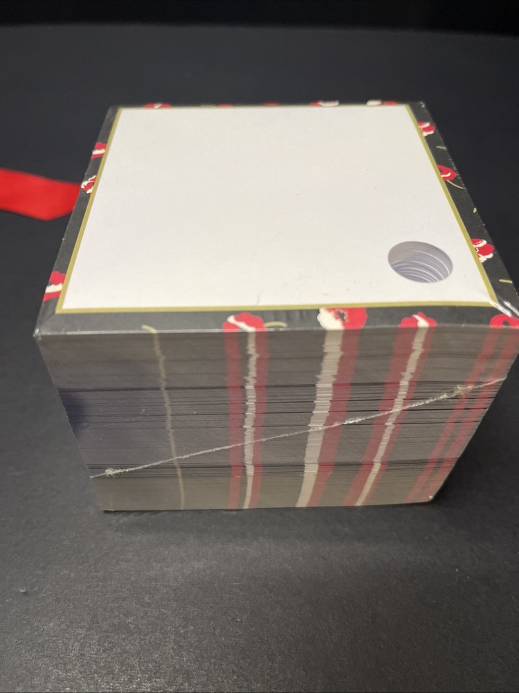 Vera Bradley NWT Take Note Cube Note Paper Poppy Fields Rare Print Notes Sealed