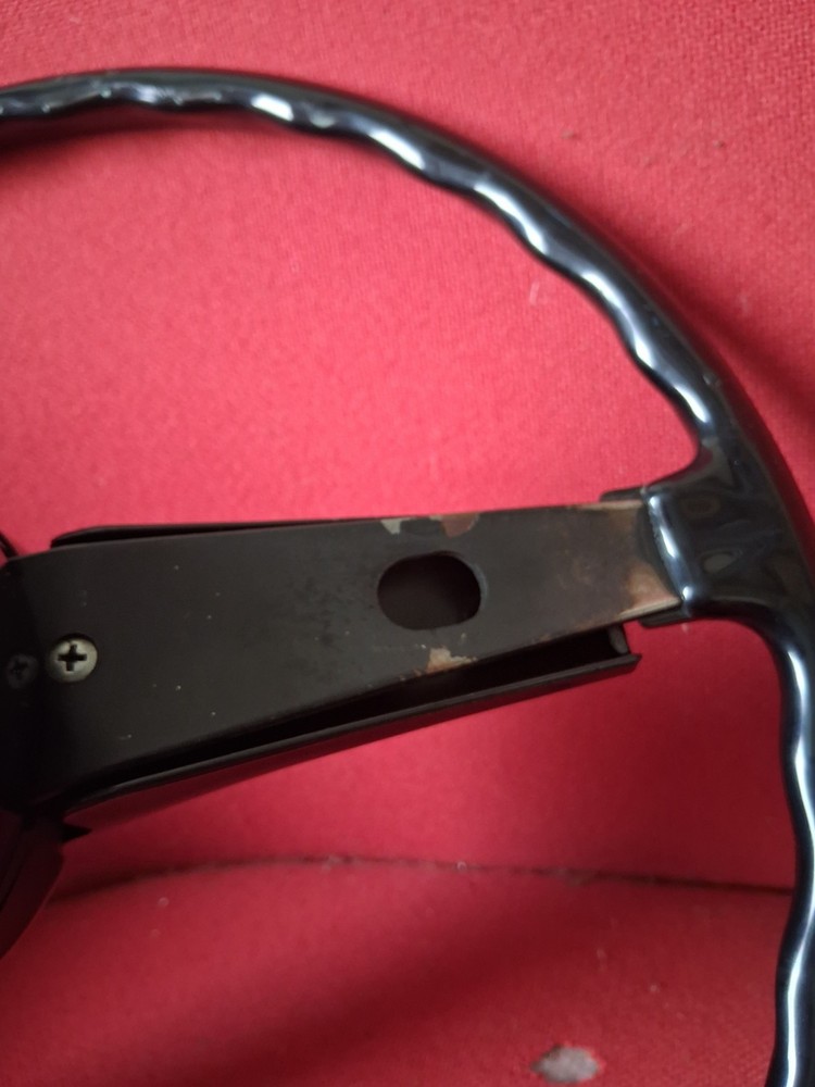 Lancia Fulvia Second Series Black Bakelite Original Steering Wheel