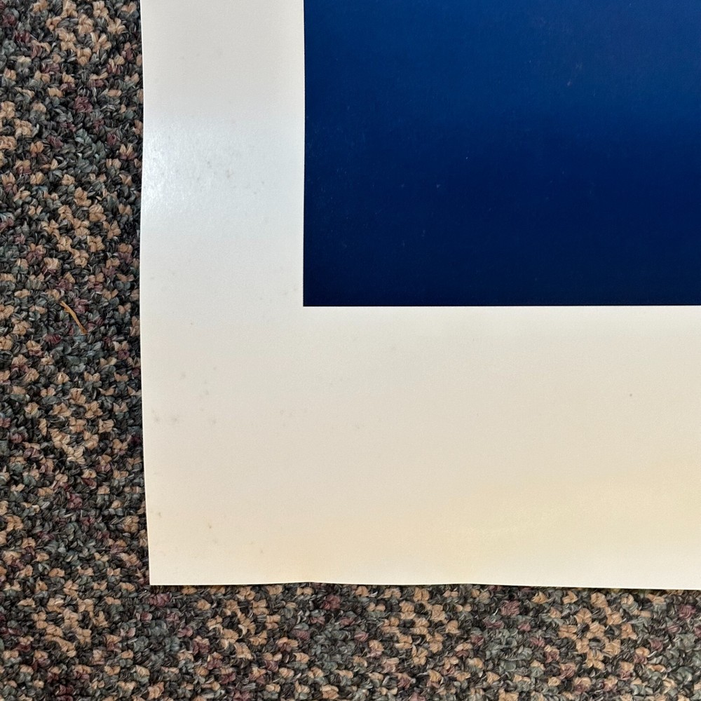 SUPER RARE _ APPLE COMPUTER 10th ANNIVERSARY RIPPLE POSTER _ AUTHENTIC _ 1987