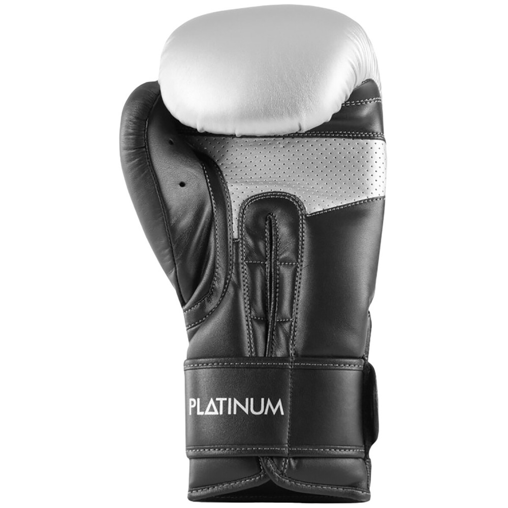 Title Boxing Platinum Proclaim Hook and Loop Training Gloves - Black/Silver