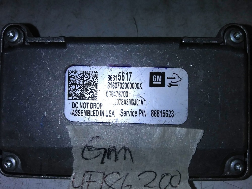 86815617 GMC 2022 lane assist camera