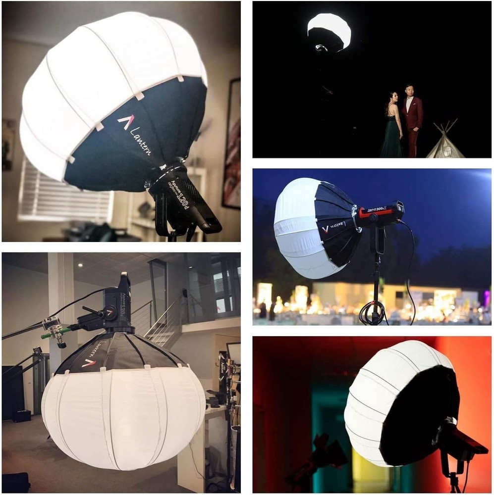 Lantern Softbox Soft Light Modifier,26inch, Quick-Setup Quick-Folding Space L...