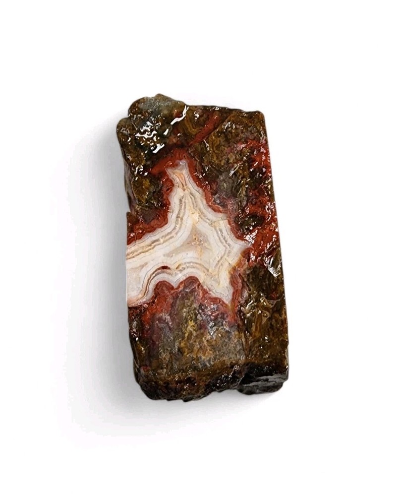 Seam Agate Faced Rough Morocco 72.2 grams.
