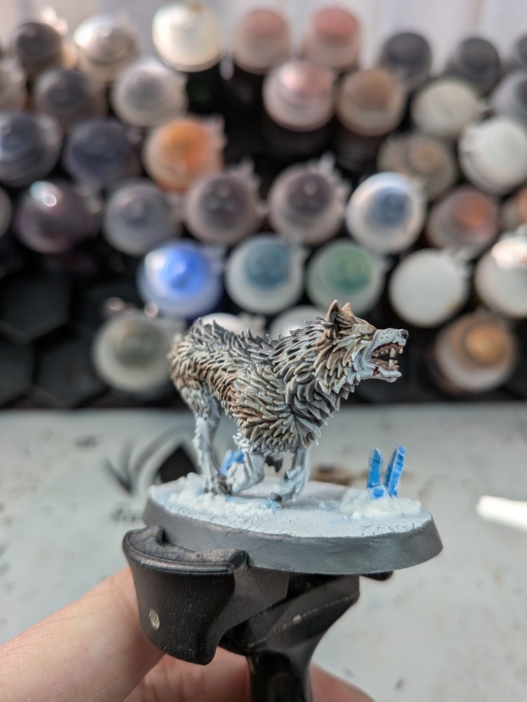 Warhammer 40k, Space Wolves, Wolf Guard Headtakers, Space Marines, Painted