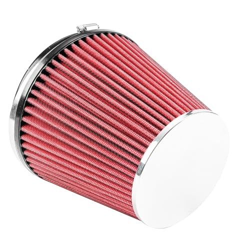 Premium Washable Engine Air Filter, Universal Clamp-On Air Intake Filter,