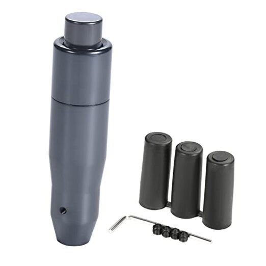 5" Long Weighted Gear Stick Shift Handle Automatic Push Button Shifter Gray