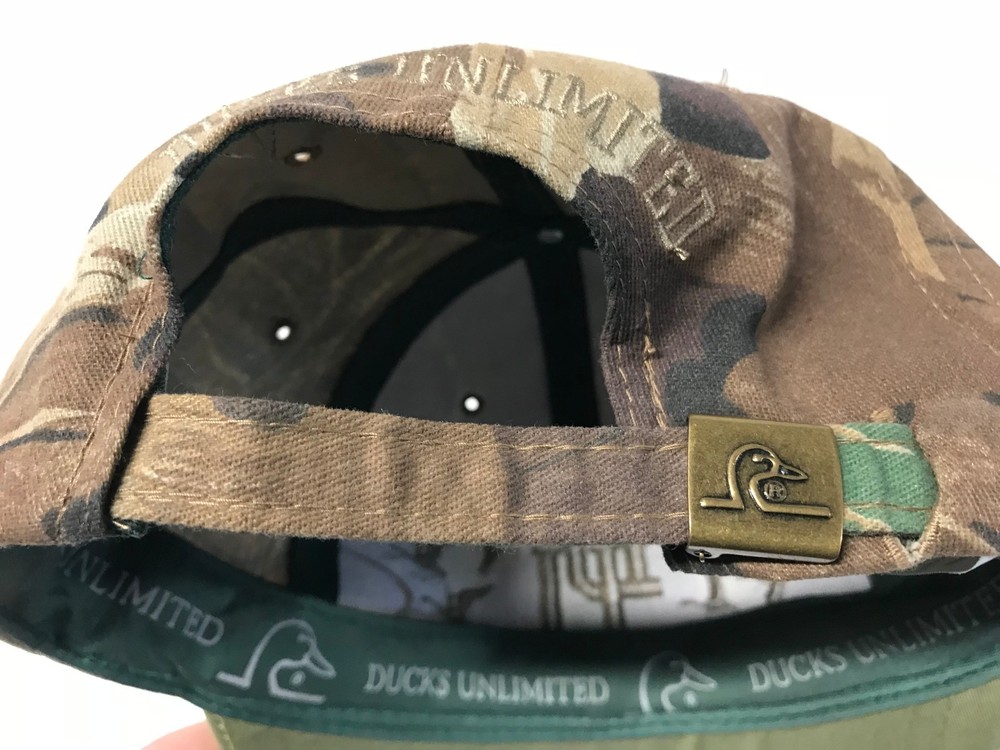Ducks Unlimited Mossy Oak Camo Strapback Hat