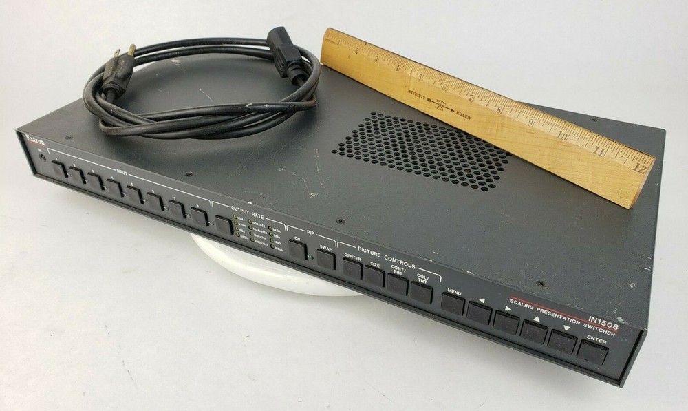 Extron IN1508 Eight Input Scaling Presentation Switcher Power Cord Controller