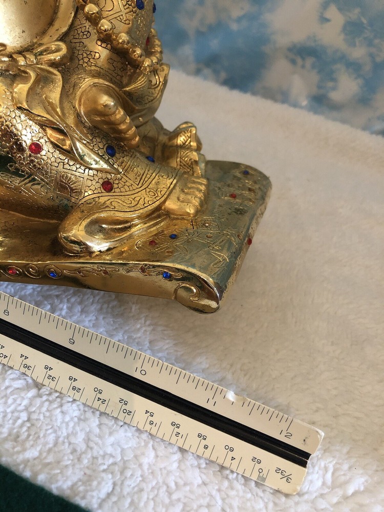 Large Brass Statue Incenser Burner Chinese- Very Heavy