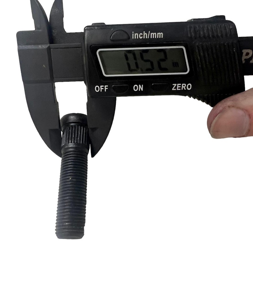 5) 1/2" x 2" Long Trailer Hub Wheel Stud Black w/ Cone Nut - same as 4759-20-Z