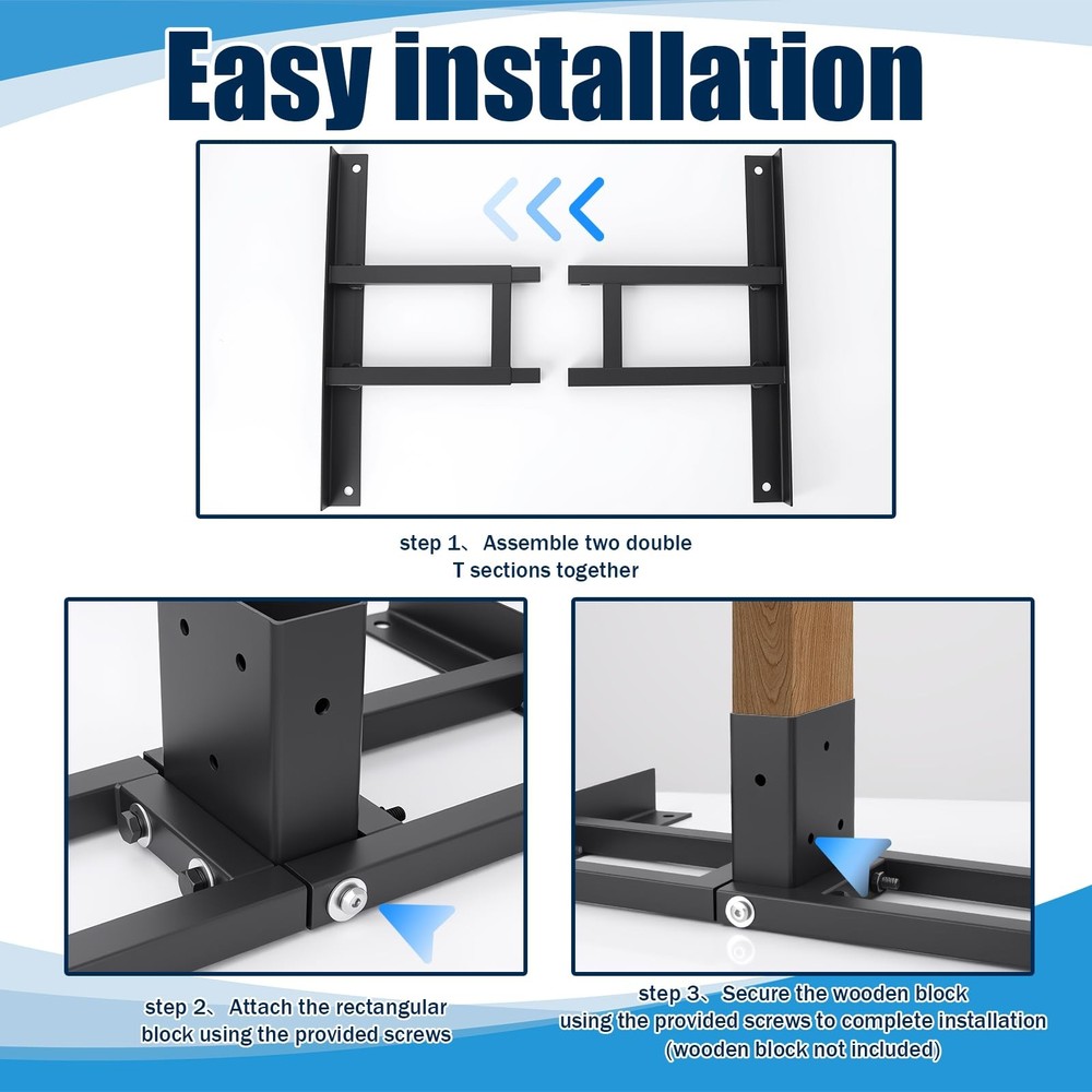 2X4 Shooting Target Stand Base, Double T-Shaped Stand-1 Set