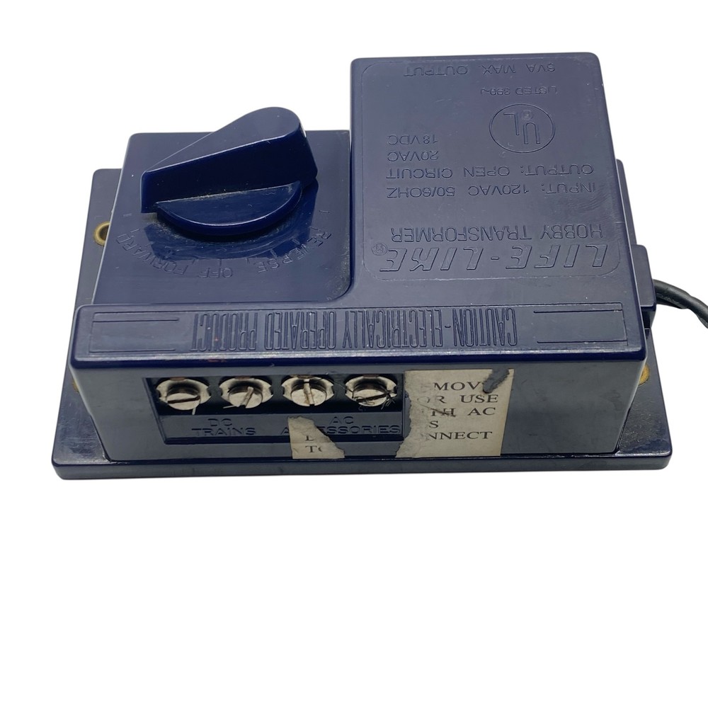 Life-Like Hobby Transformer Train Power Pack DC Analog Controller Model Railroad
