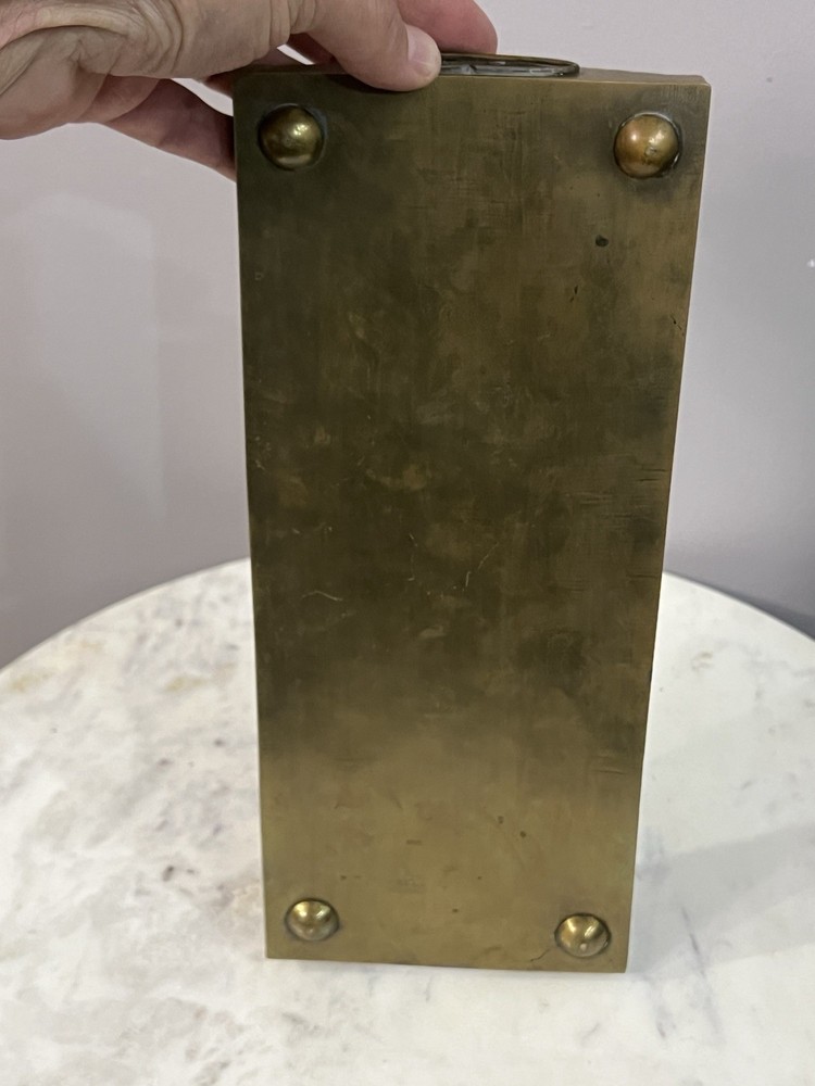 old etched brass tray 5*12”