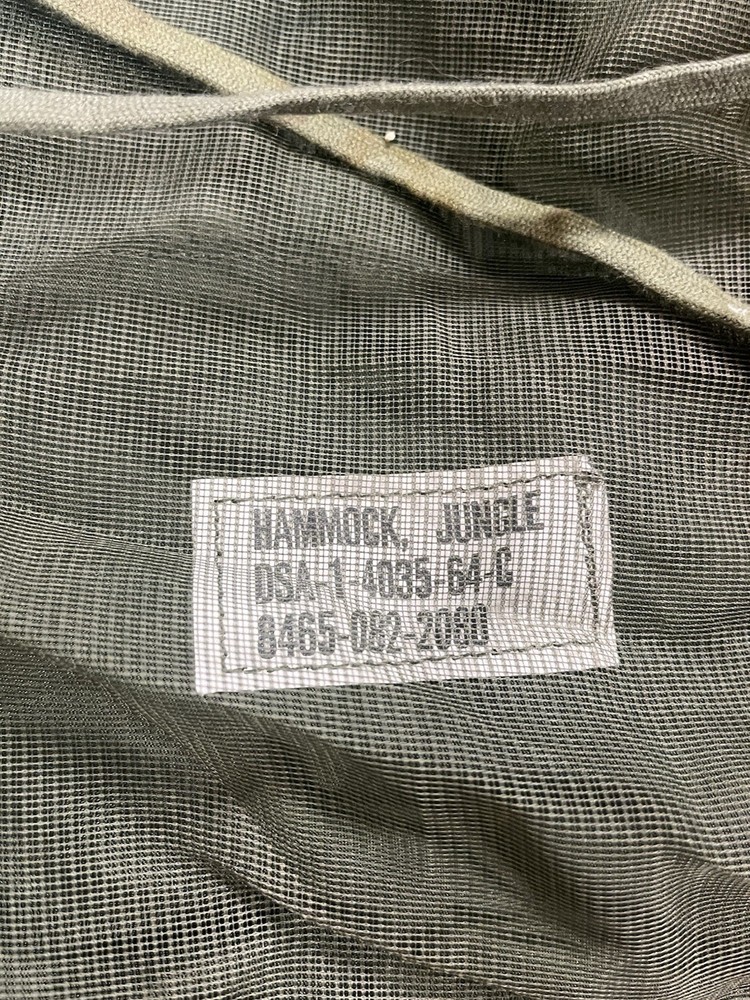 GI jungle hammock, vietnam issue, never issued