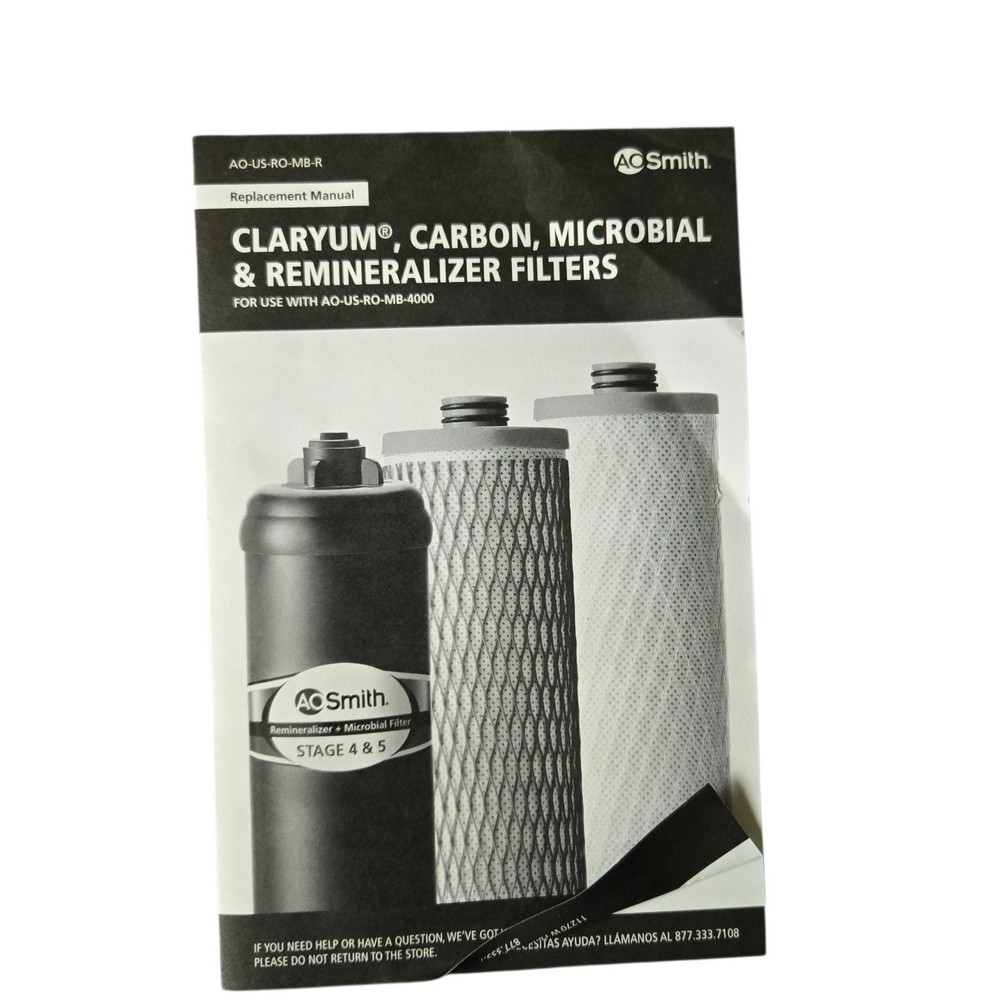 A.O. SMITH Reverse Osmosis System Replacement Filter Set AO-US-RO-MB-R
