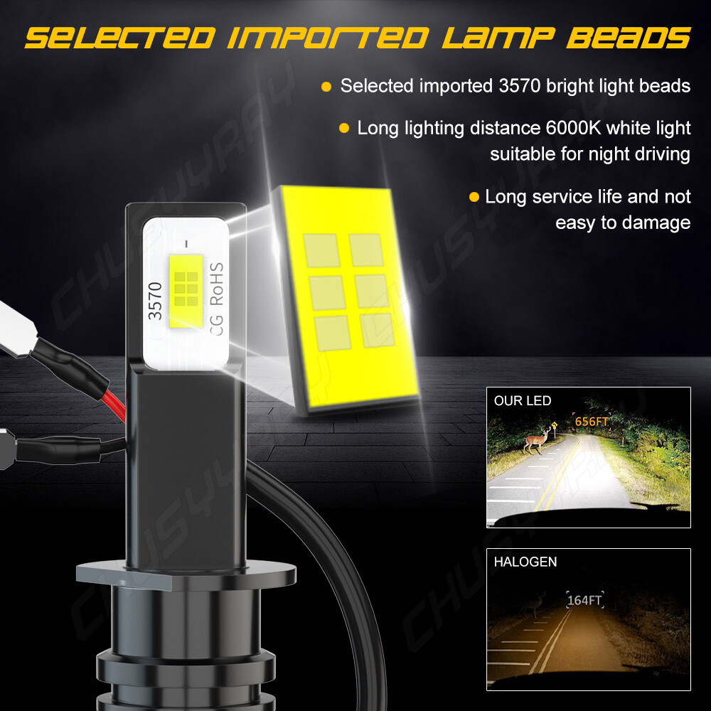 For Ford C-Max 2013-2018 - 6PC LED Headlight High Low Beam + Fog Light Bulbs