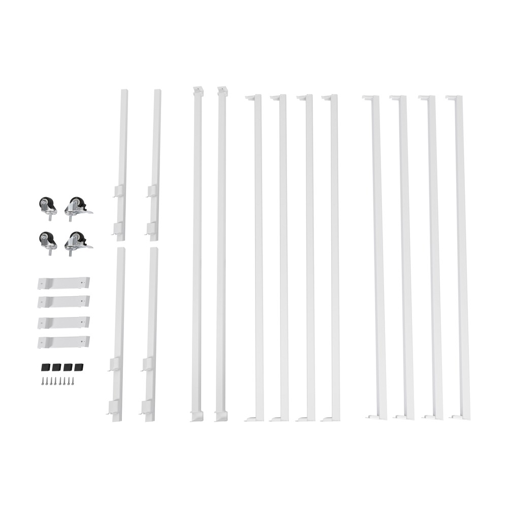 Rolling Flood Table Stand 4'x4' For Hydroponic Germination Trays Plants Growing