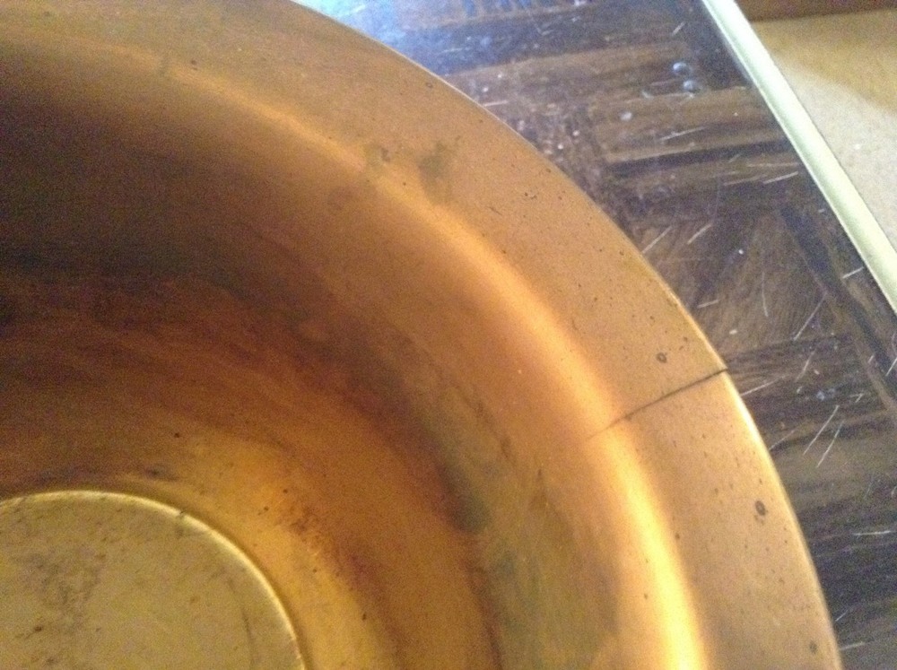 Brass three Legged planner
