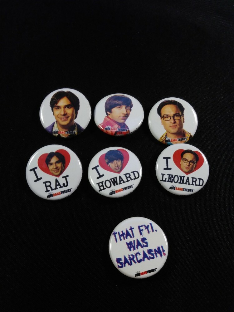 Big Bang Theory Small Badge Button U PICK