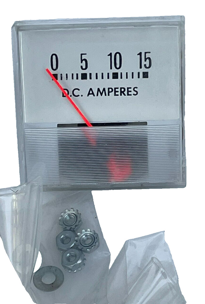 Associated -610197- Ammeter Horizontal 0-15 Amp Range
