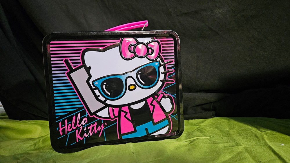 Hello Kitty Lunch Box Tin 80's Cell Phone RARE Loungefly