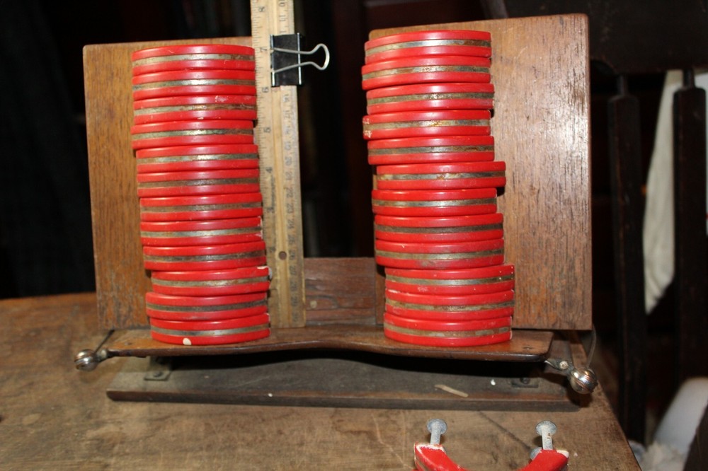 ONE EACH Vintage 3" Drawer Door Pull Red Bakelite or Catlin 2-1/4" Hole