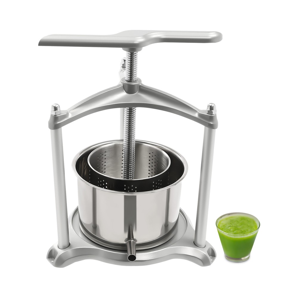 Wine Fruit Press Stainless Steel Aluminium Juice Press Grape Cider Brew