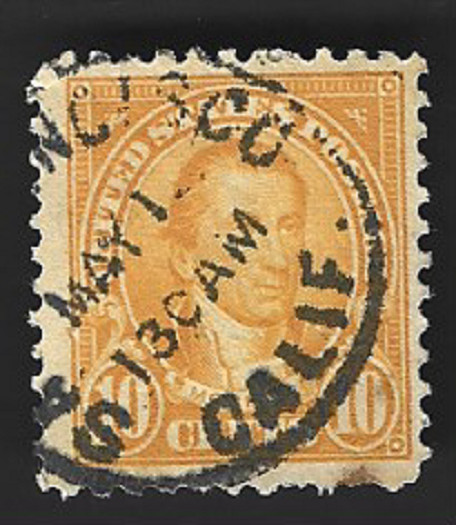 Scott# 562 10c MONROE with SAN FRANCISCO CALIF. CDS cancel ~ (A-2)