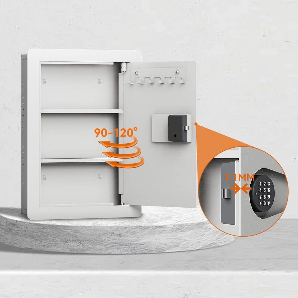 WRIGHTMASTER 0.73 Cu Ft Steel Fire Resistant Wall Safe Combination Lock