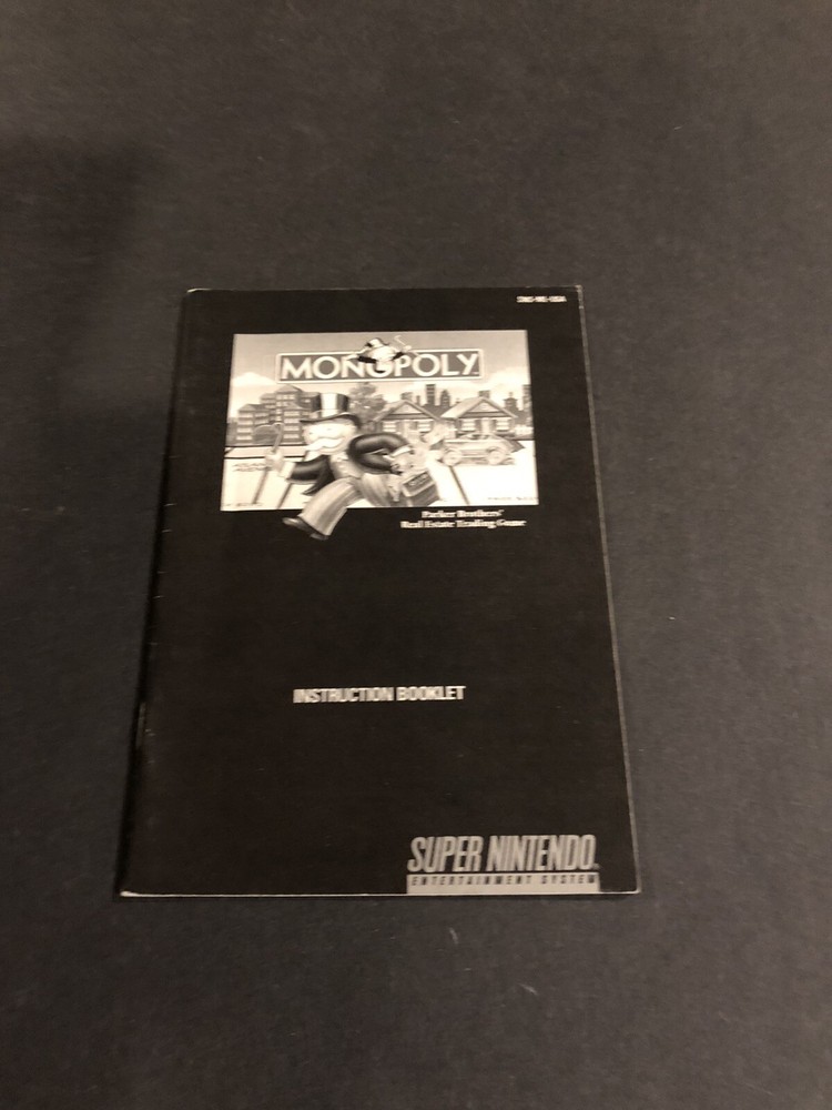 Monopoly snes manual