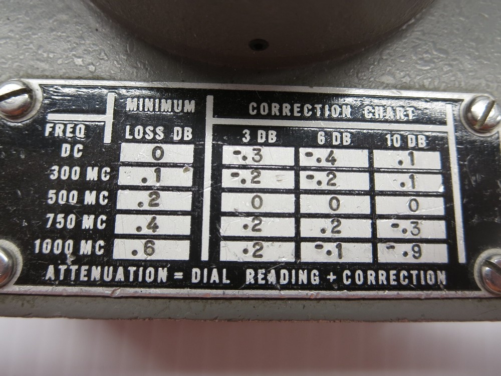 Weinschel Engineering 905 Variable Attenuator 0 - 10DB Used See Pics