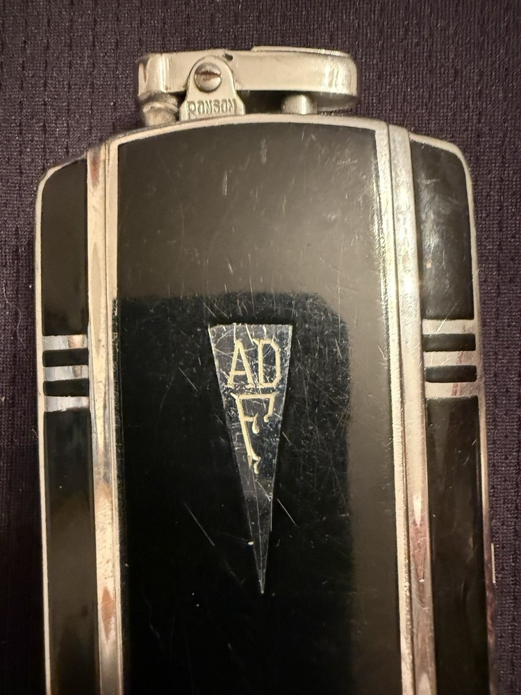 Rare Vintage Ronson Mastercase Lighter And Cigarette Case Combination