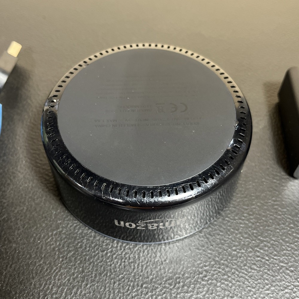 Amazon Dot 2nd Generation Smart Speaker Model RS03QR With Power Adapter